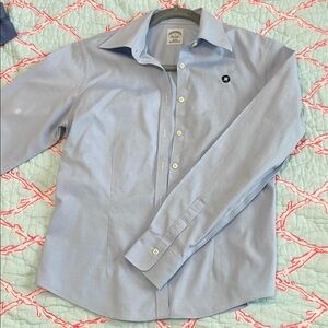 Brooks Brothers Blue Button Down Shirt Classic Long-Sleeve